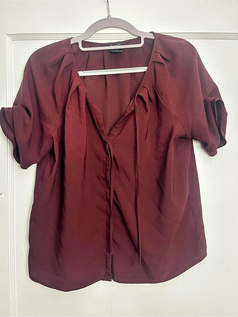 Ann Taylor Women's Blouse in Purple Size Small